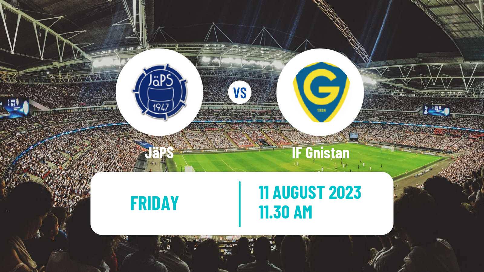 Soccer Finnish Ykkonen JäPS - Gnistan