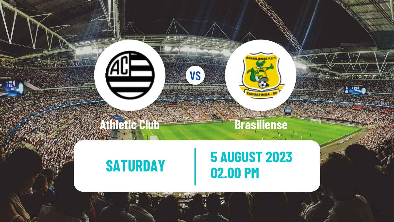 Soccer Brazilian Serie D Athletic Club - Brasiliense