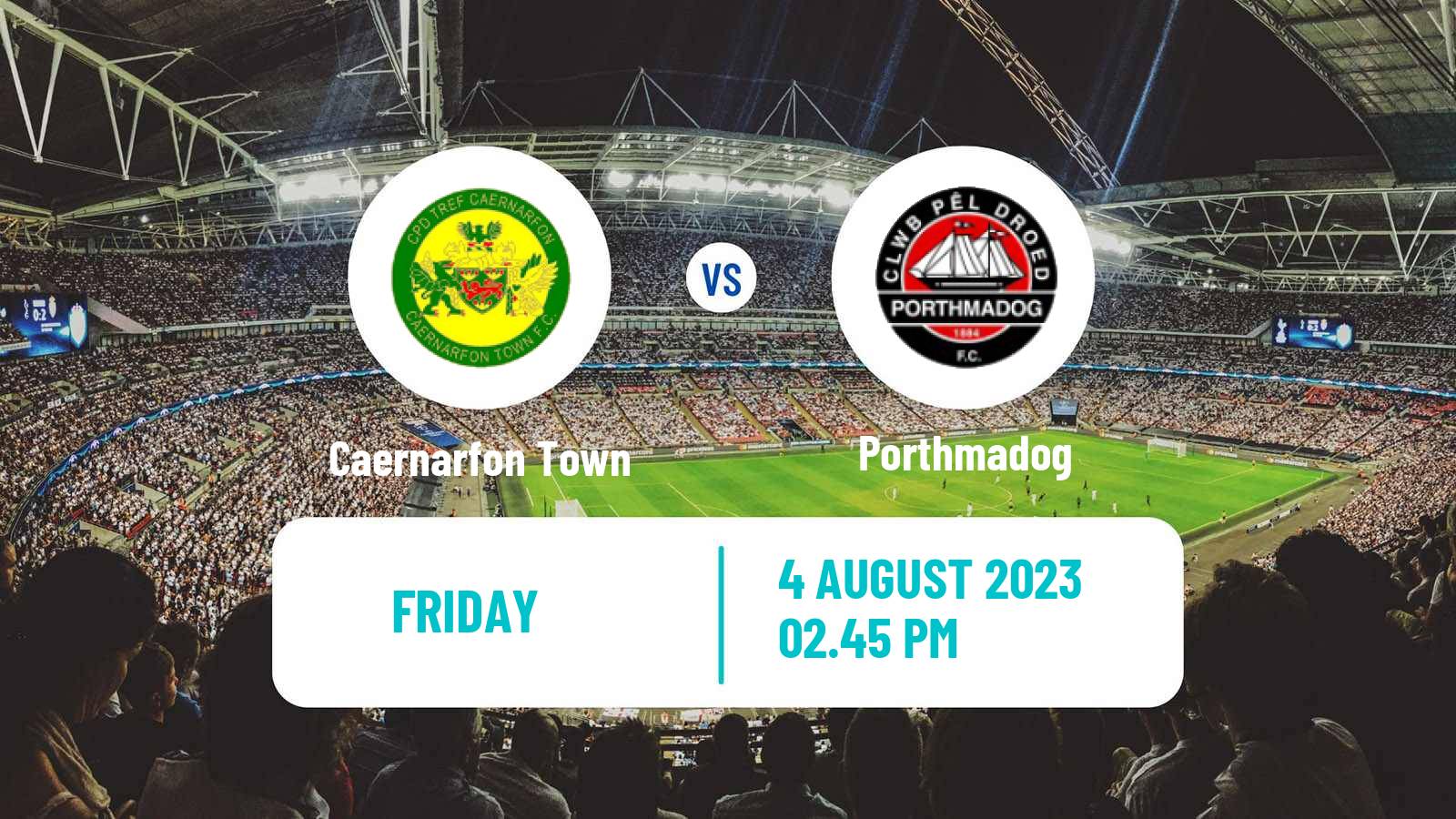 Soccer Welsh League Cup Caernarfon Town - Porthmadog