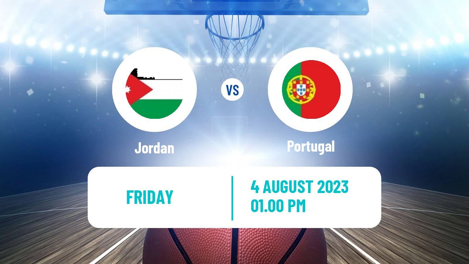 Basketball Friendly International Basketball Jordan - Portugal