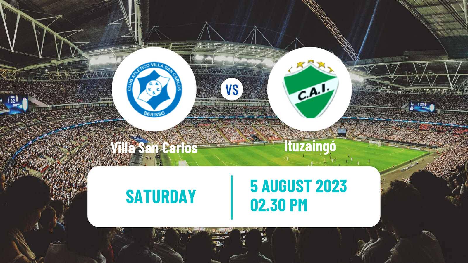 Soccer Argentinian Primera B Villa San Carlos - Ituzaingó