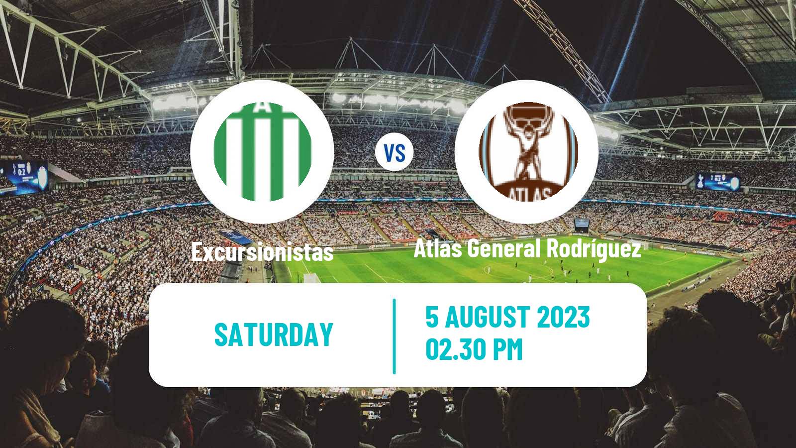 Soccer Argentinian Primera C Excursionistas - Atlas General Rodríguez