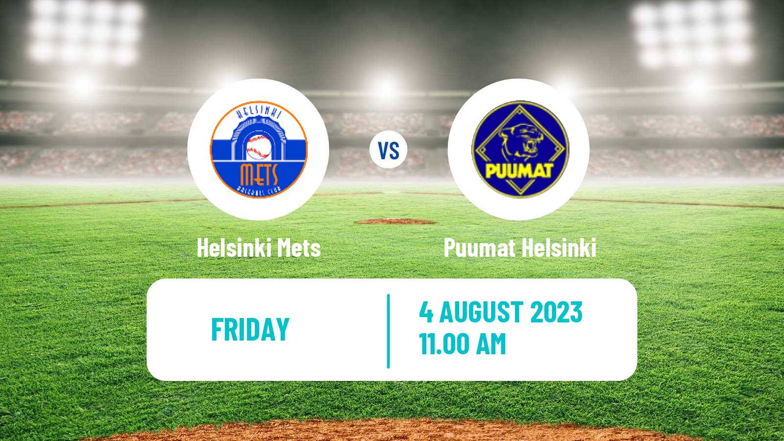 Baseball Finnish SM-sarja Baseball Helsinki Mets - Puumat Helsinki