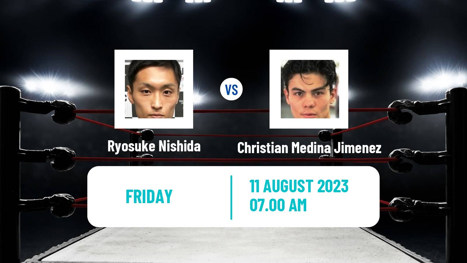 Boxing Bantamweight Others Matches Men Ryosuke Nishida - Christian Medina Jimenez