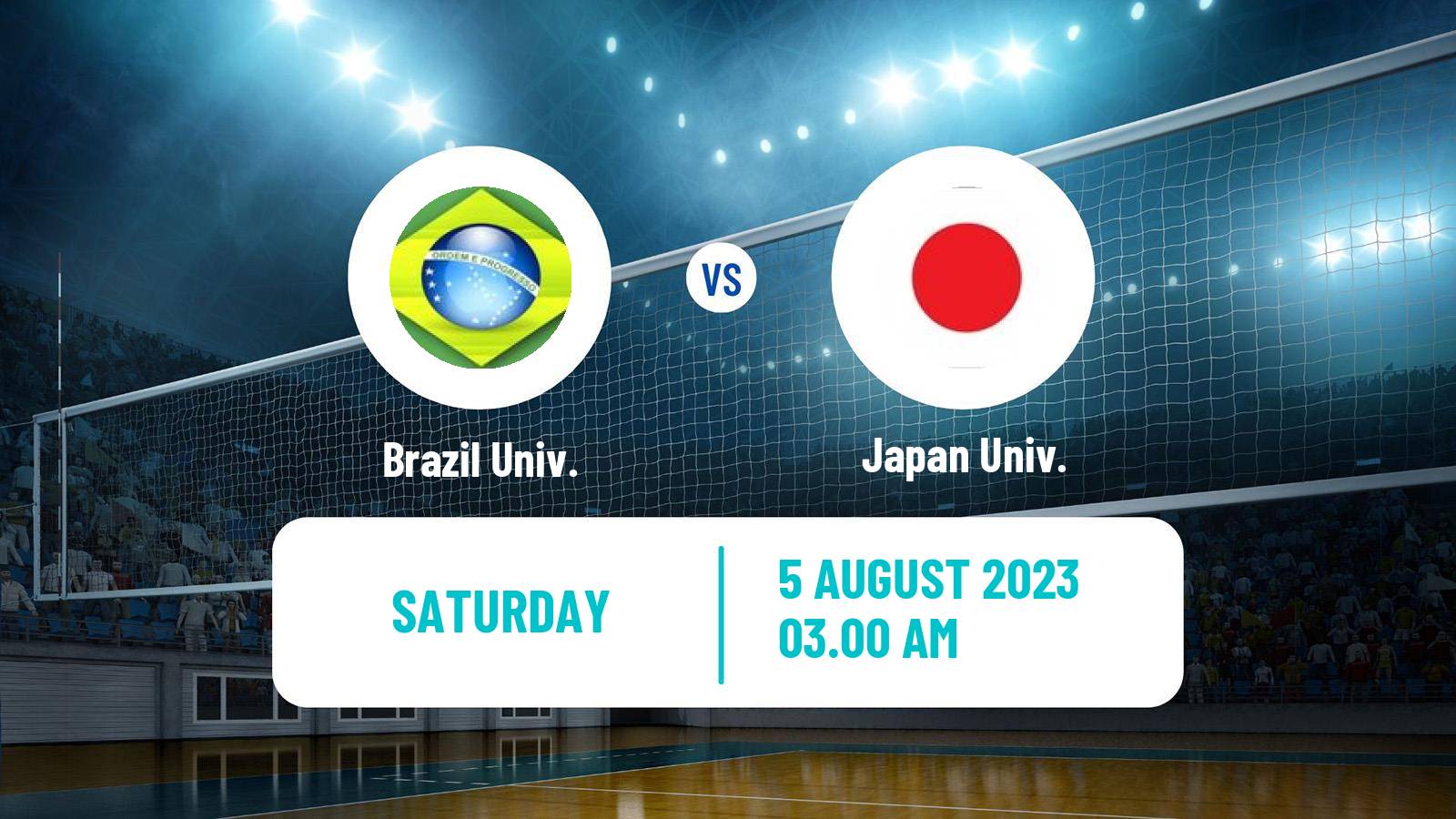 Volleyball Universiade Volleyball Brazil Univ. - Japan Univ.