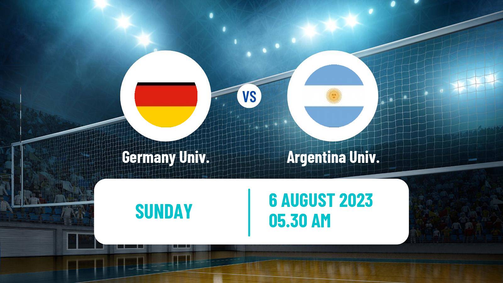 Volleyball Universiade Volleyball Germany Univ. - Argentina Univ.