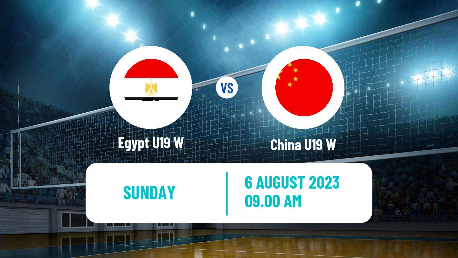 Volleyball World Championship U19 Volleyball Women Egypt U19 W - China U19 W