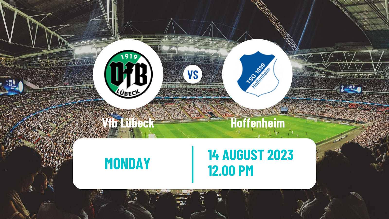 Soccer German DFB Pokal Lübeck - Hoffenheim