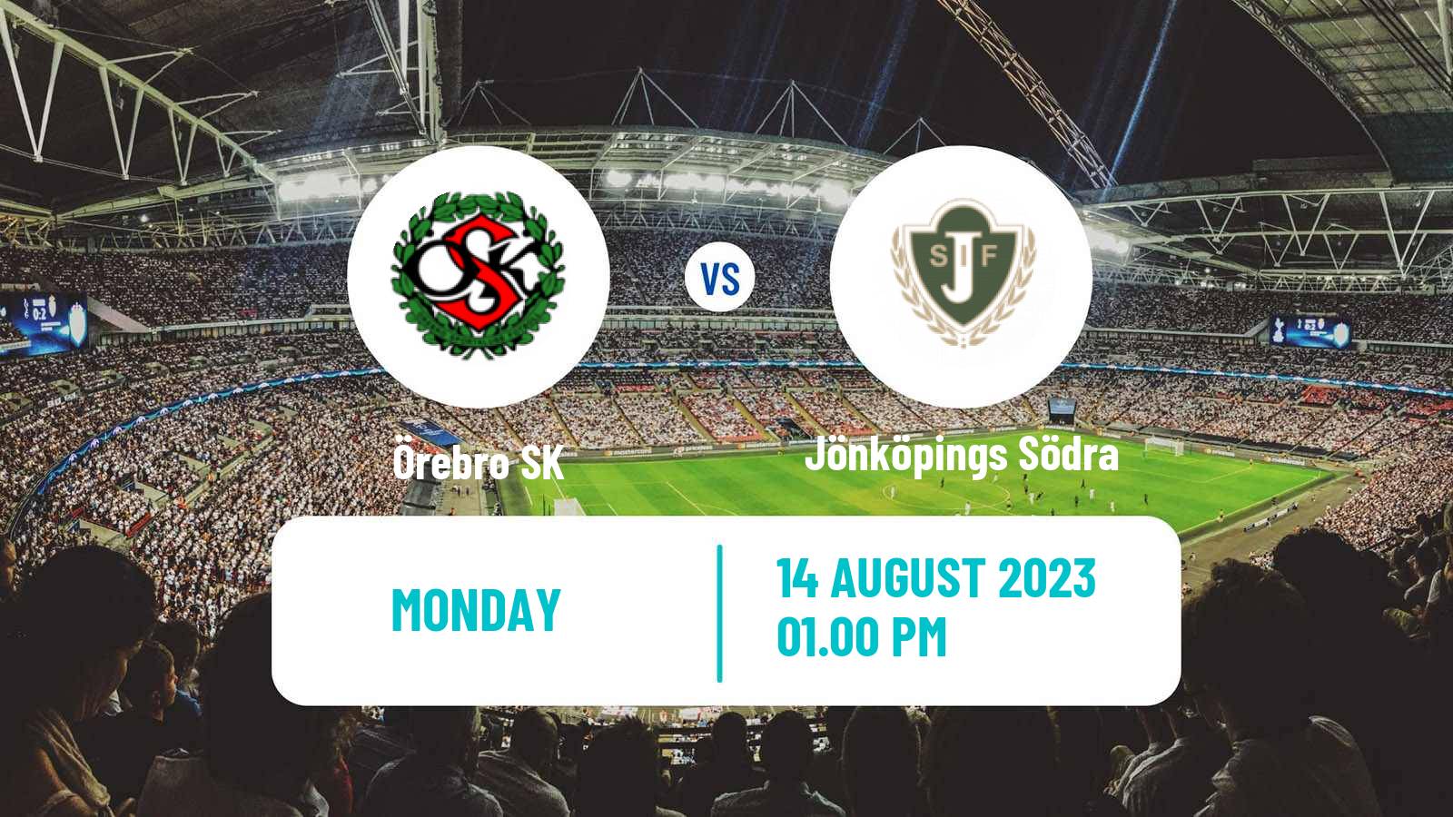 Soccer Swedish Superettan Örebro - Jönköpings Södra