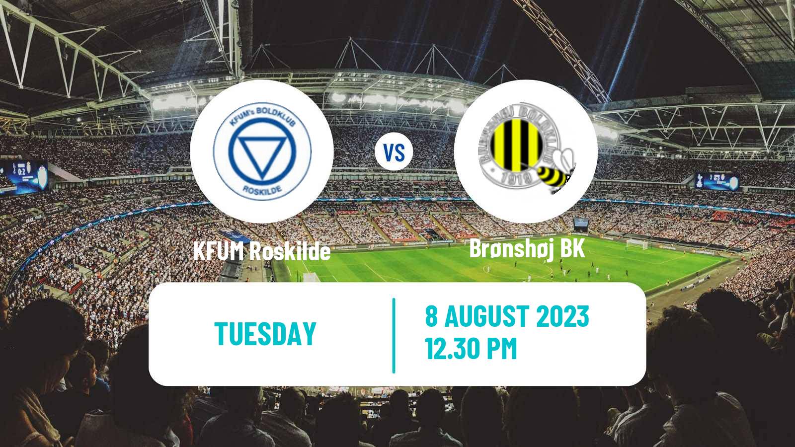 Soccer Danish Landspokal Cup KFUM Roskilde - Brønshøj BK