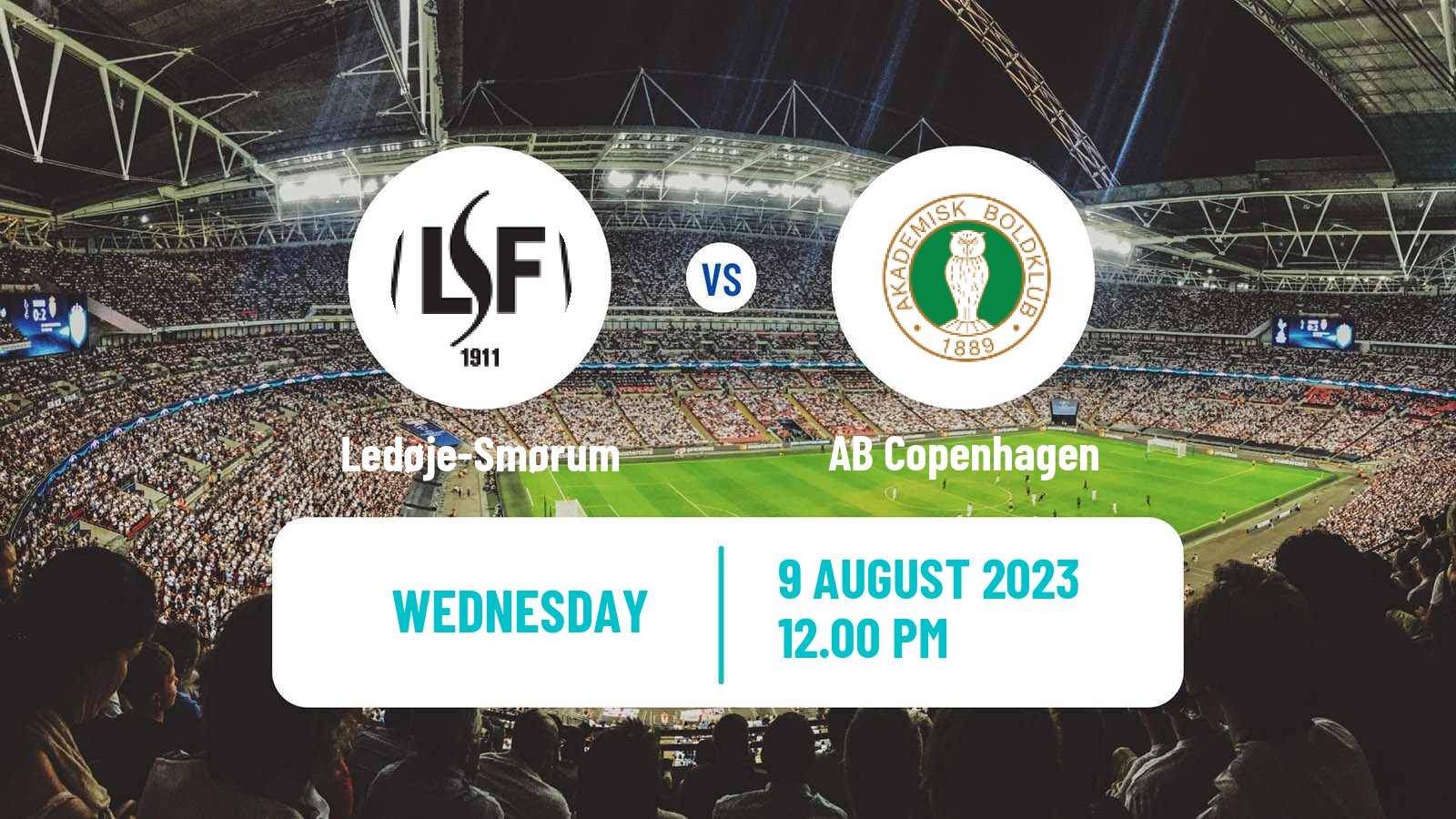 Football Danish Landspokal Cup Ledøje-Smørum - AB Copenhagen