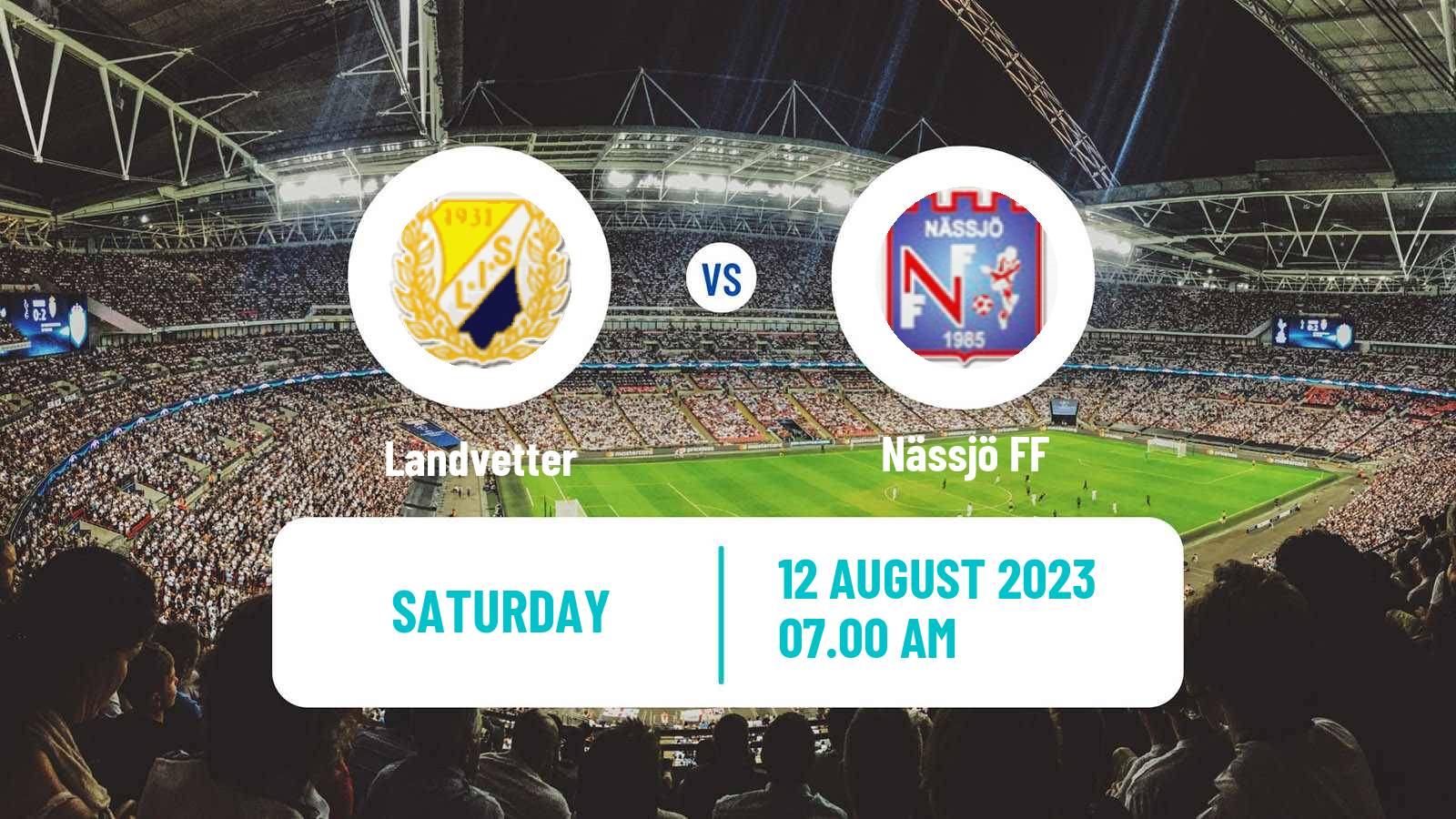 Soccer Swedish Division 2 - Västra Götaland Landvetter - Nässjö