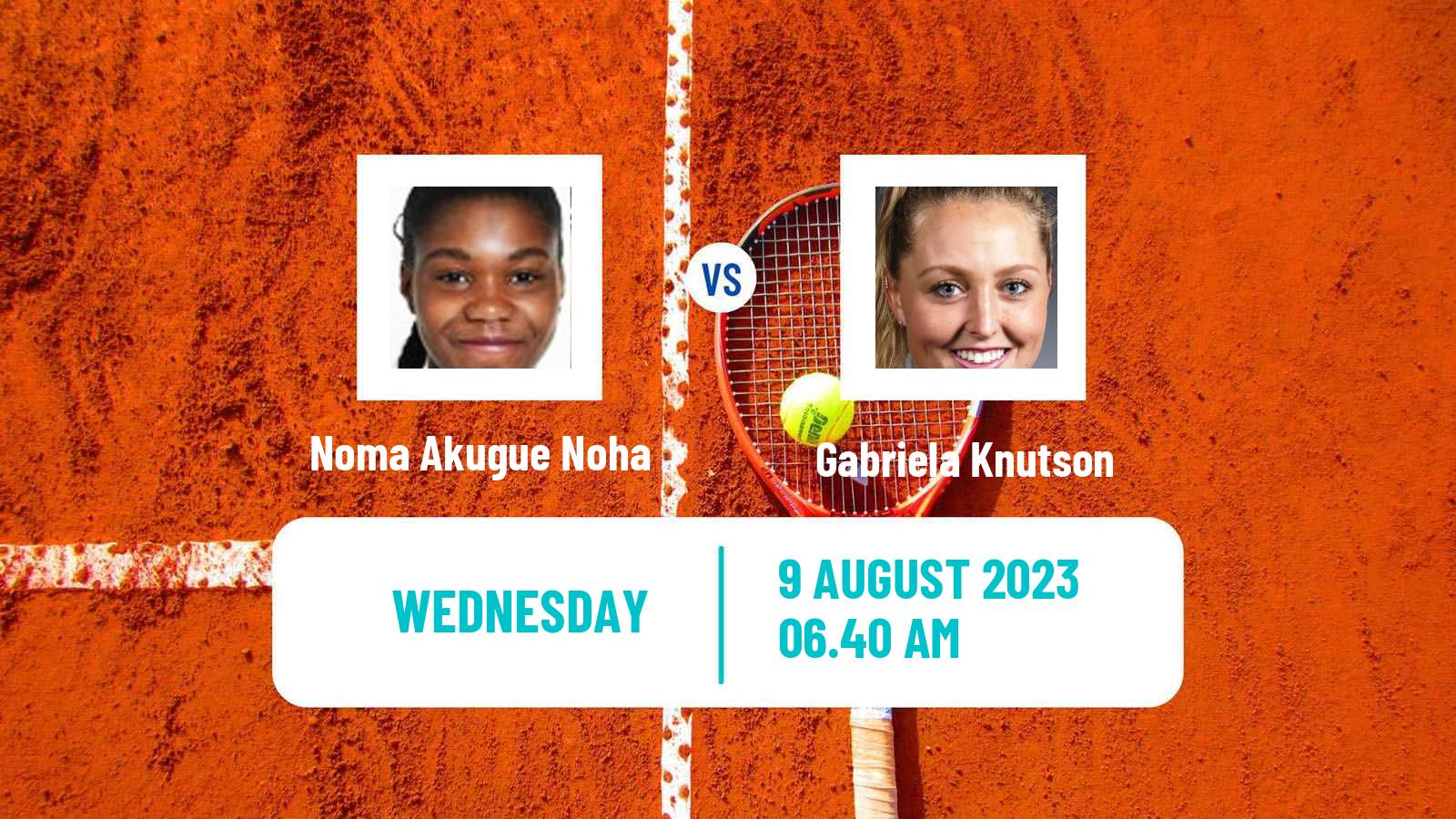 Tennis Grodzisk Mazowiecki Challenger Women Noma Akugue Noha - Gabriela Knutson