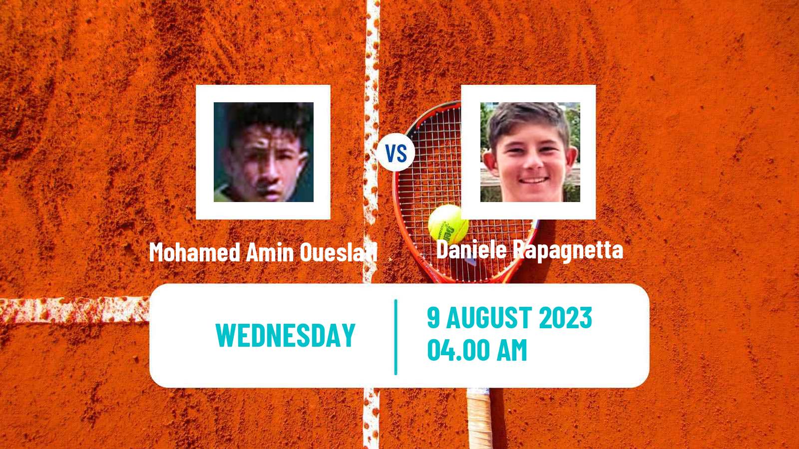 Tennis ITF M15 Monastir 32 Men Mohamed Amin Oueslati - Daniele Rapagnetta