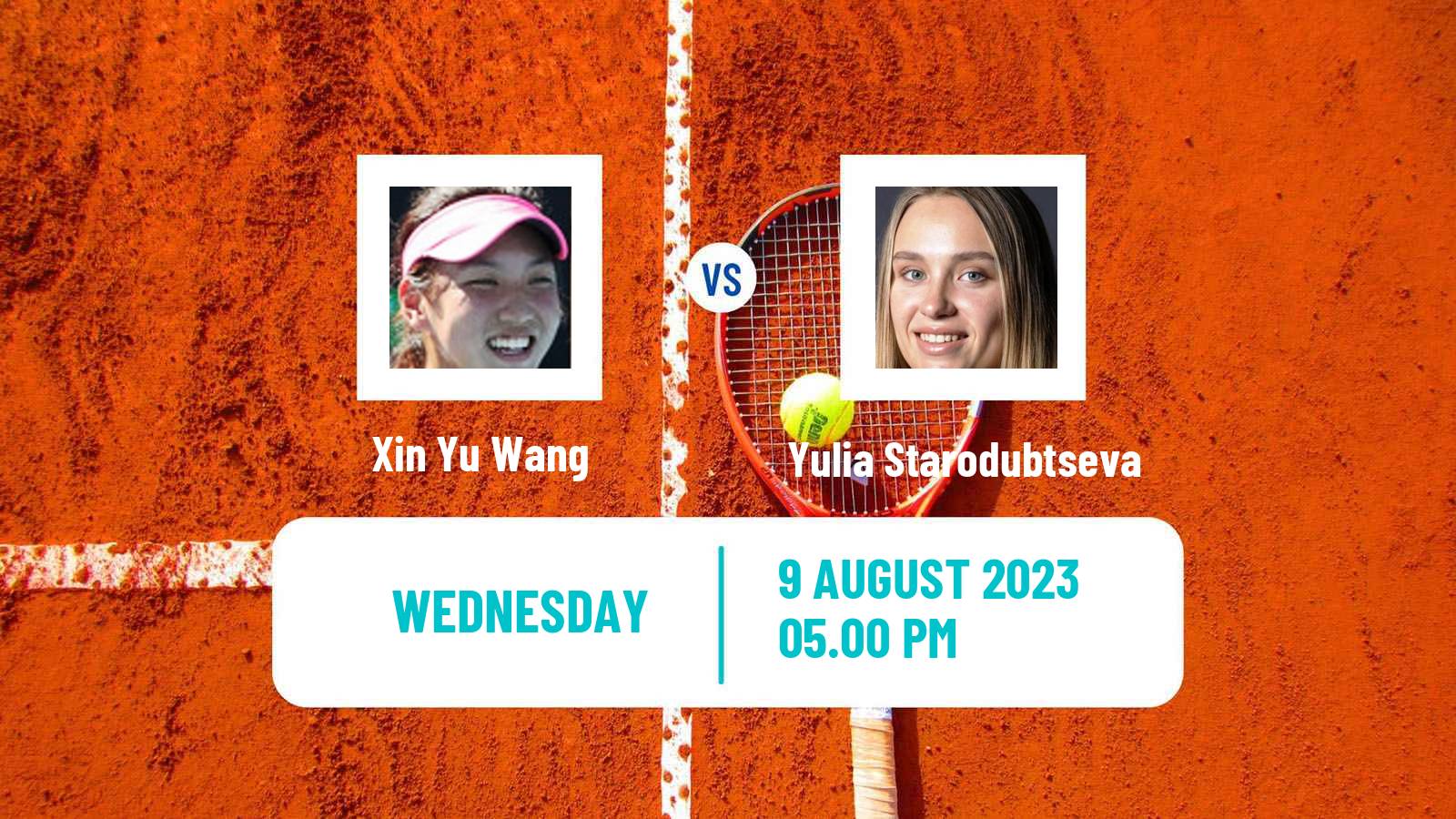 Tennis ITF W100 Landisville 2 Women 2023 Xin Yu Wang - Yulia Starodubtseva