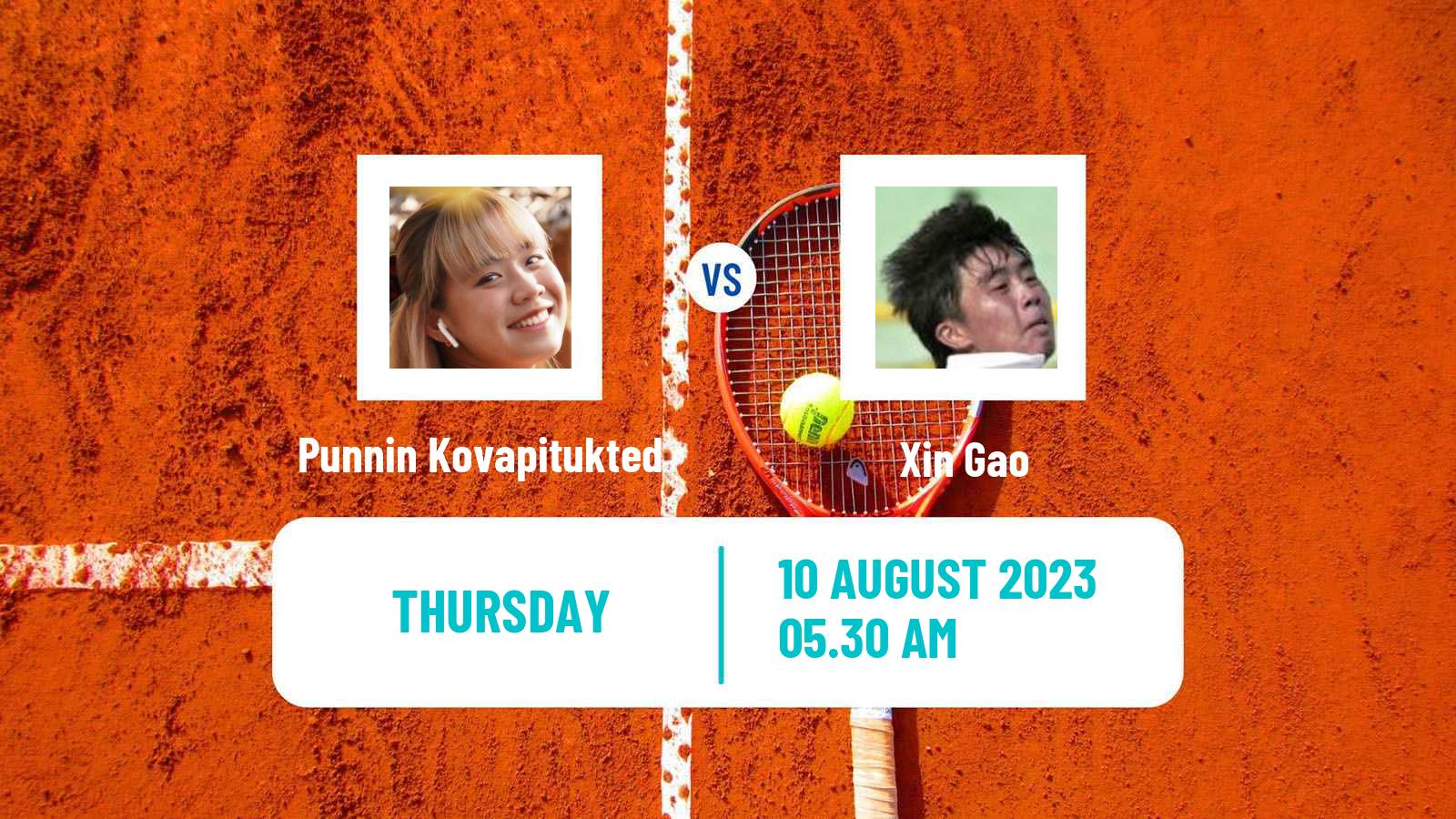 Tennis ITF W40 Anning Women Punnin Kovapitukted - Xin Gao