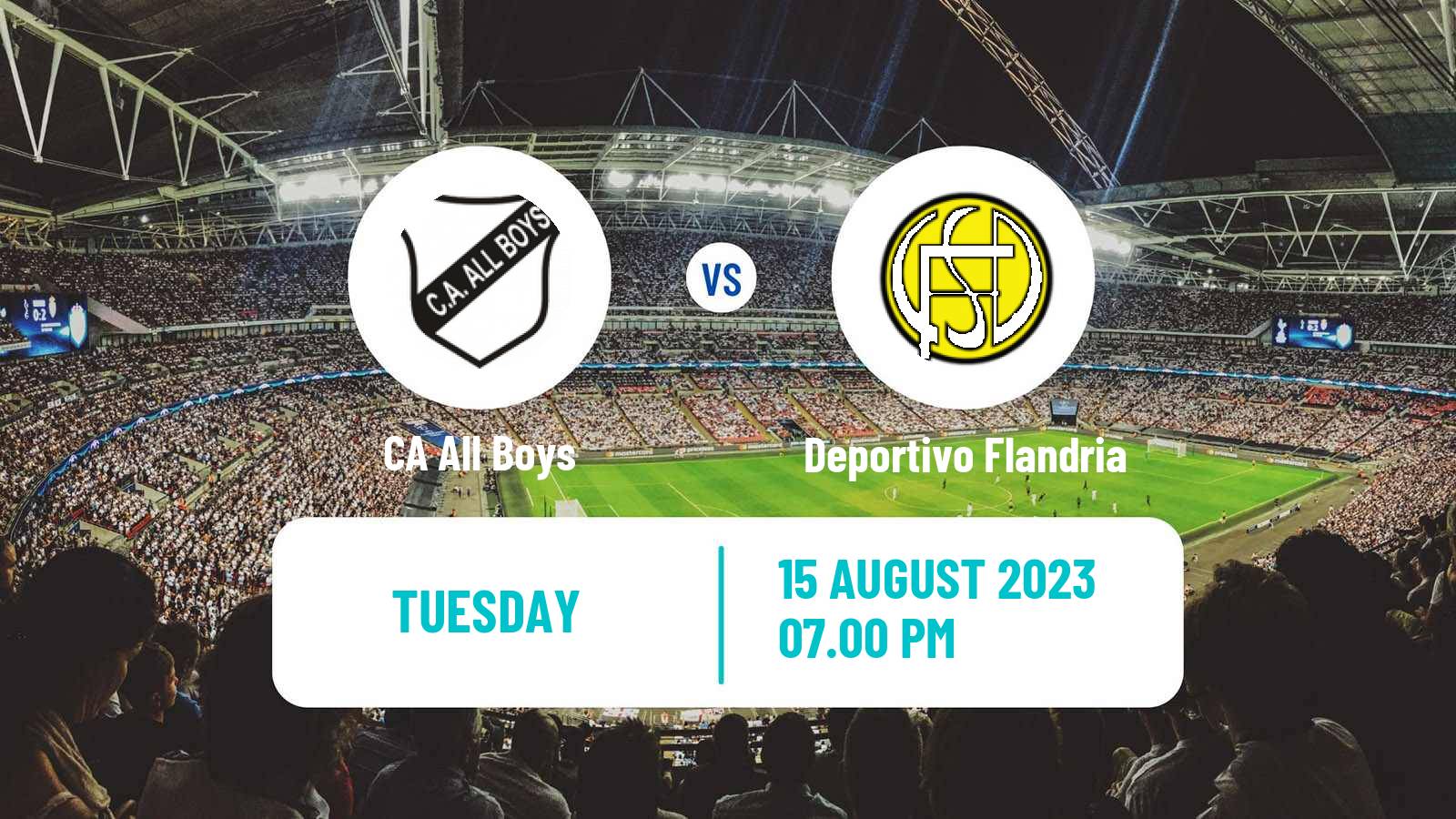 Soccer Argentinian Primera Nacional All Boys - Deportivo Flandria