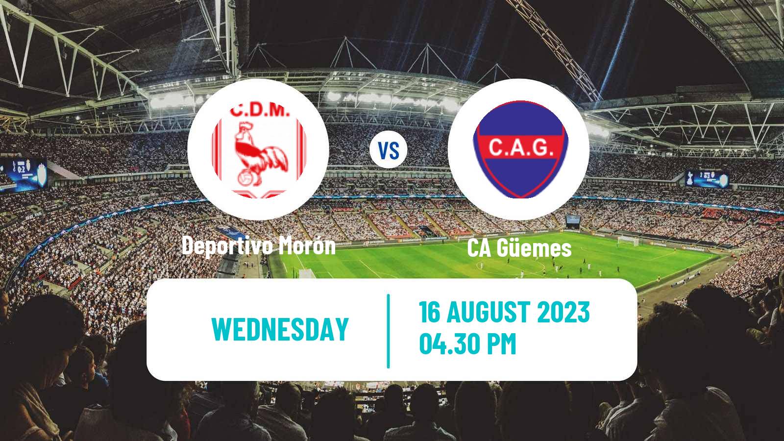 Soccer Argentinian Primera Nacional Deportivo Morón - Güemes