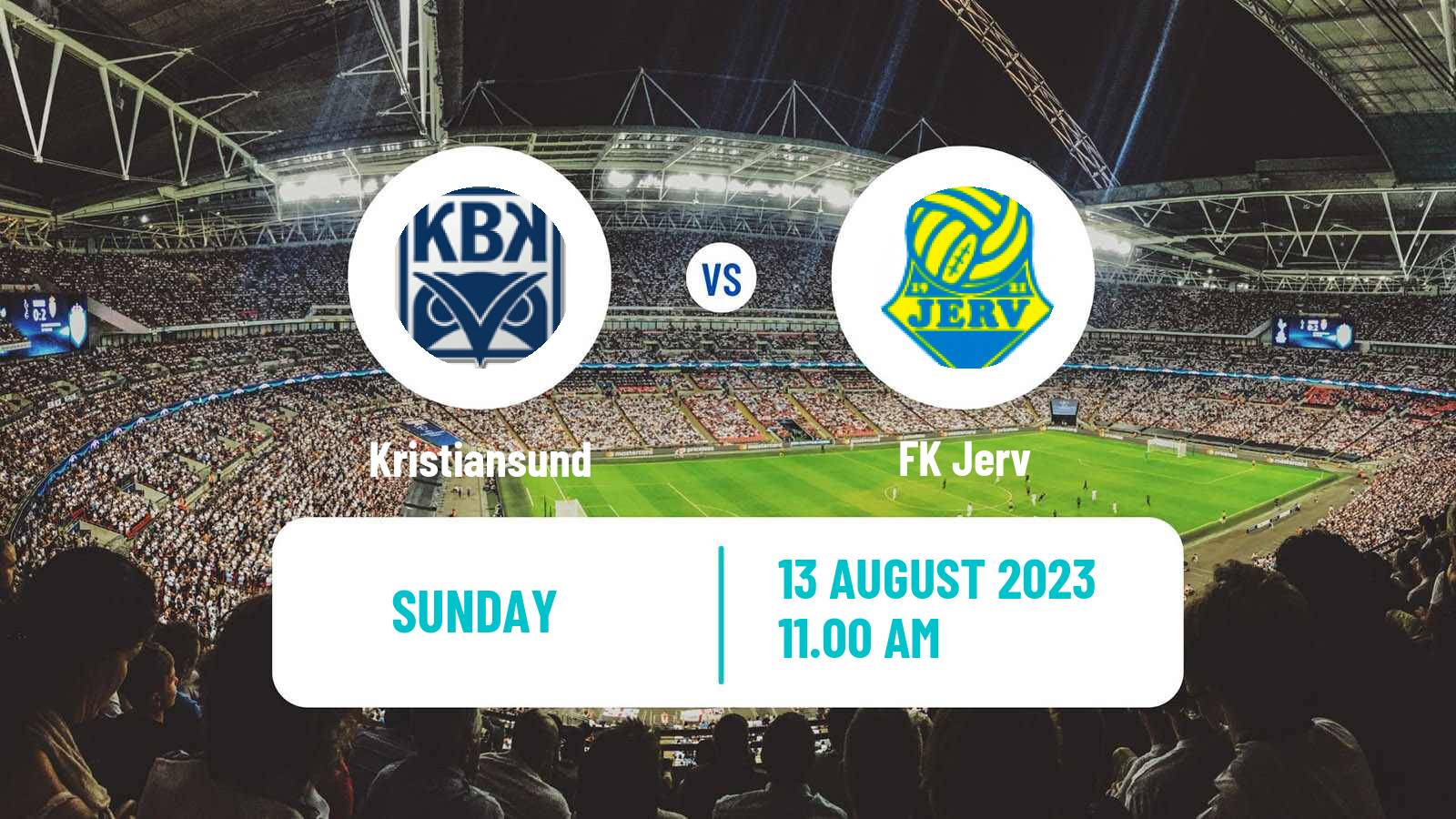 Soccer Norwegian Adeccoligaen Kristiansund - Jerv