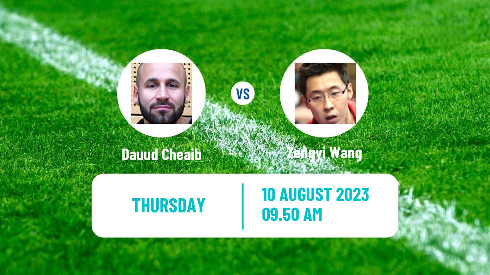 Table tennis Challenger Series Men Dauud Cheaib - Zengyi Wang