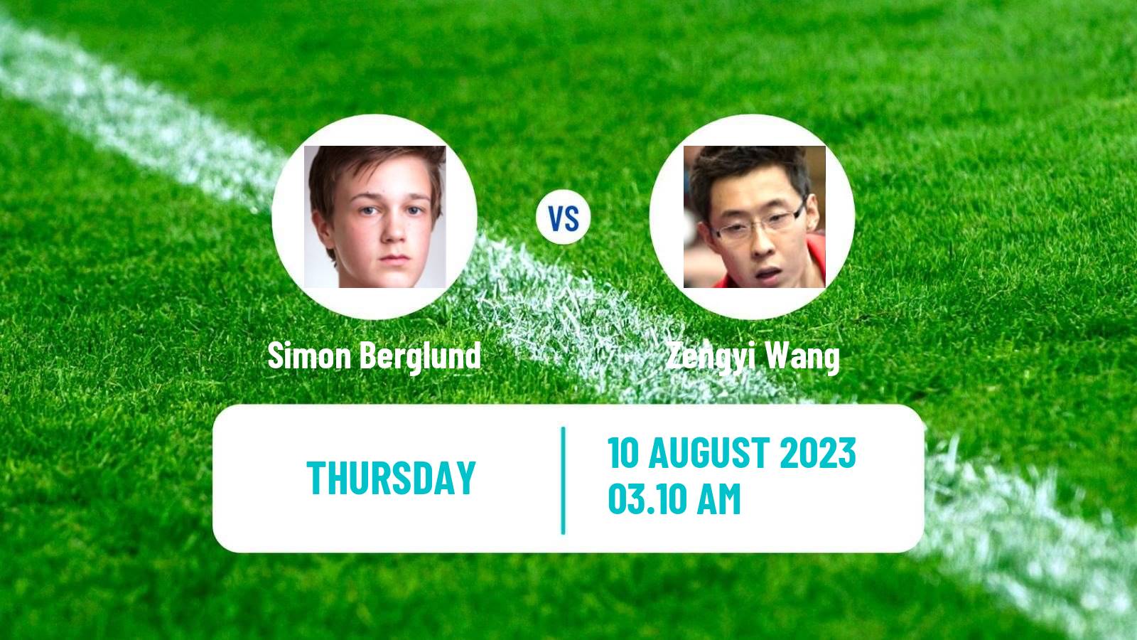 Table tennis Challenger Series Men Simon Berglund - Zengyi Wang