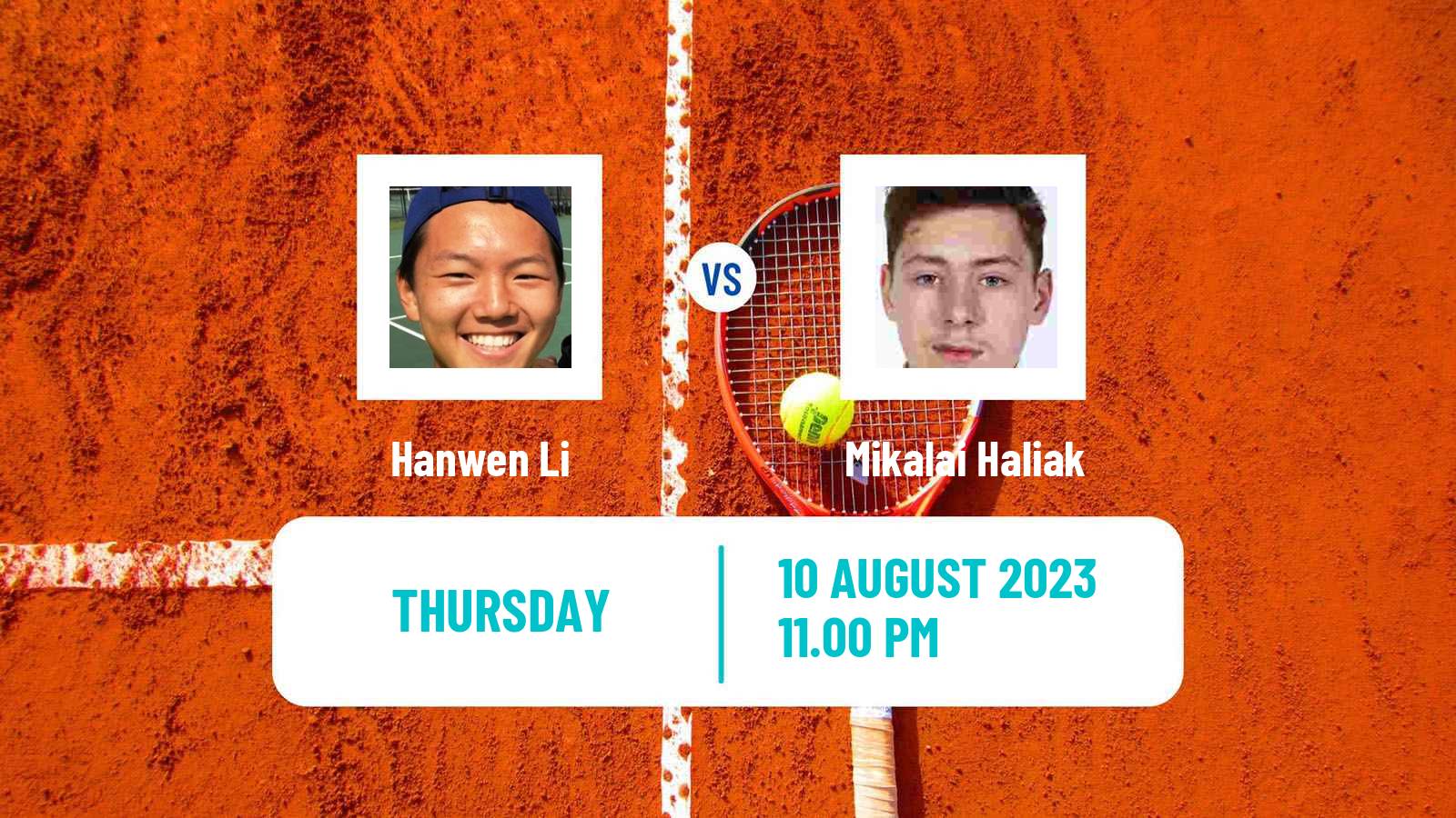 Tennis ITF M25 Baotou Men Hanwen Li - Mikalai Haliak