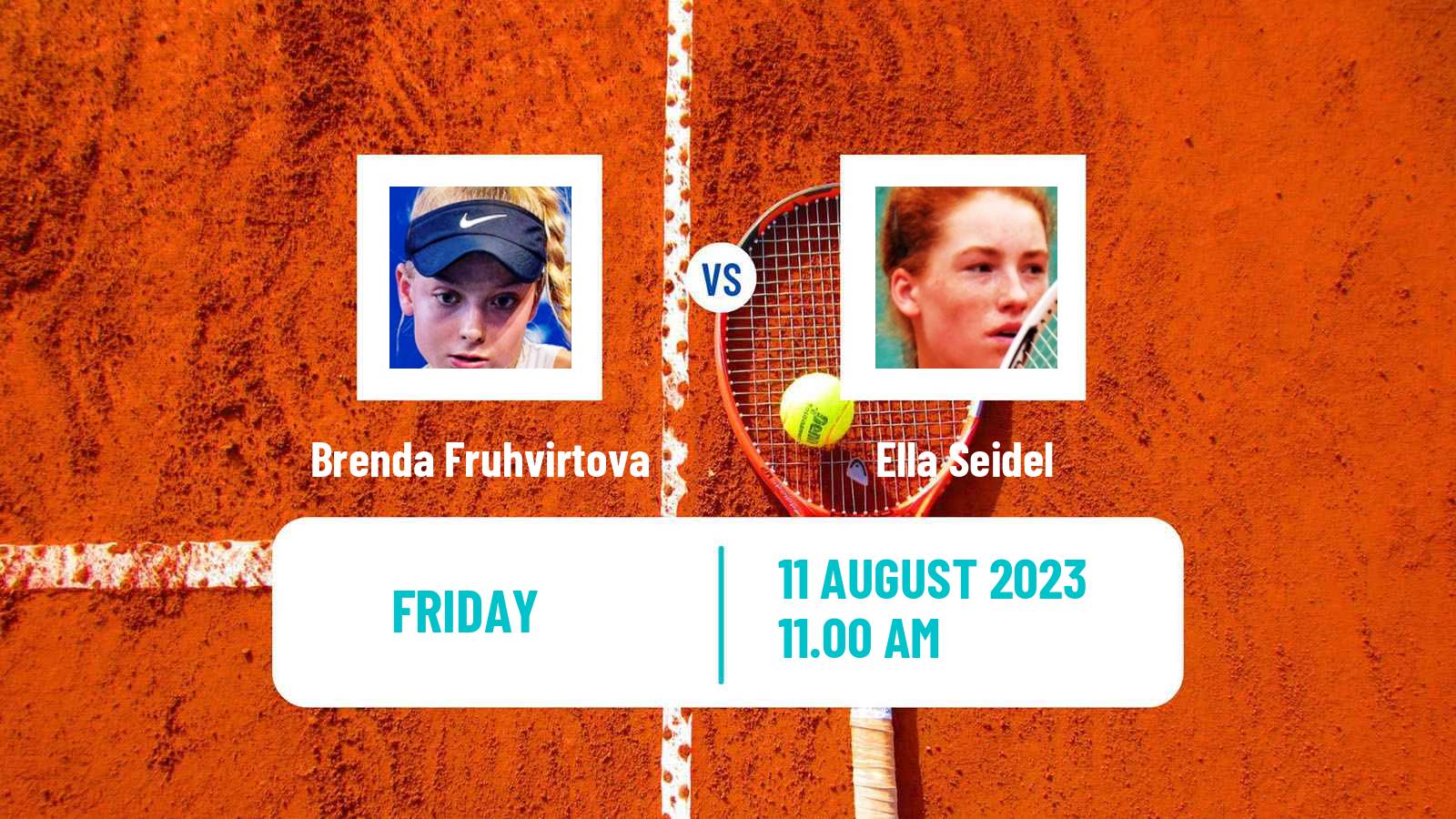 Tennis ITF W25 H Leipzig Women Brenda Fruhvirtova - Ella Seidel