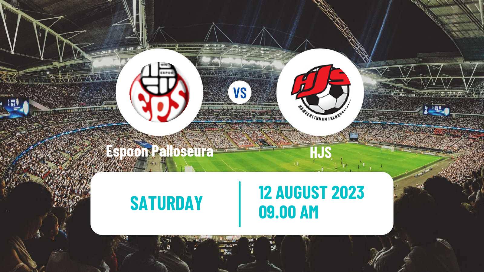 Soccer Finnish Kakkonen Group B Espoon Palloseura - HJS