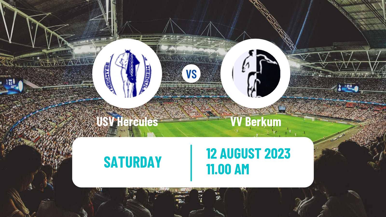 Soccer Dutch KNVB Beker USV Hercules - VV Berkum