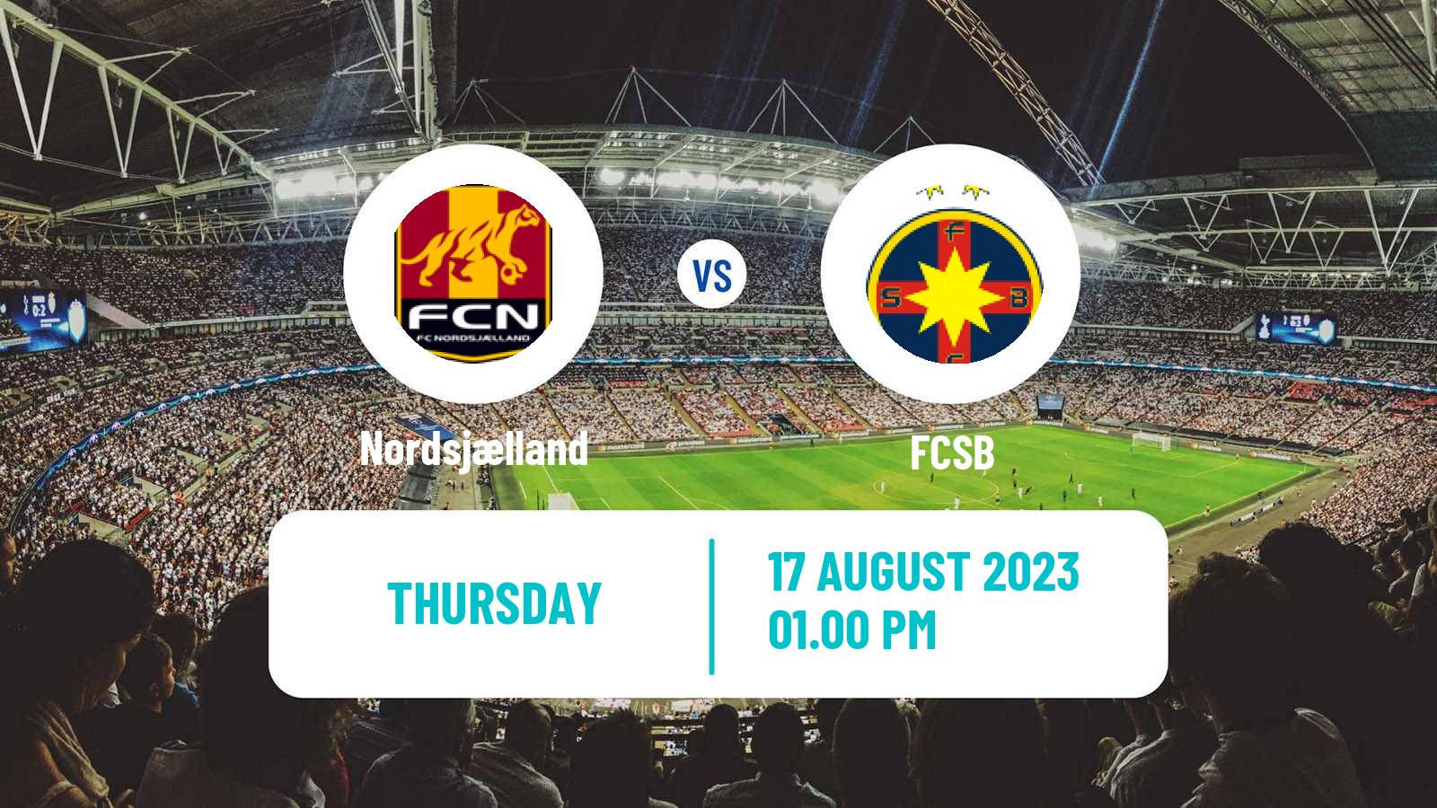 Soccer UEFA Europa Conference League Nordsjælland - FCSB