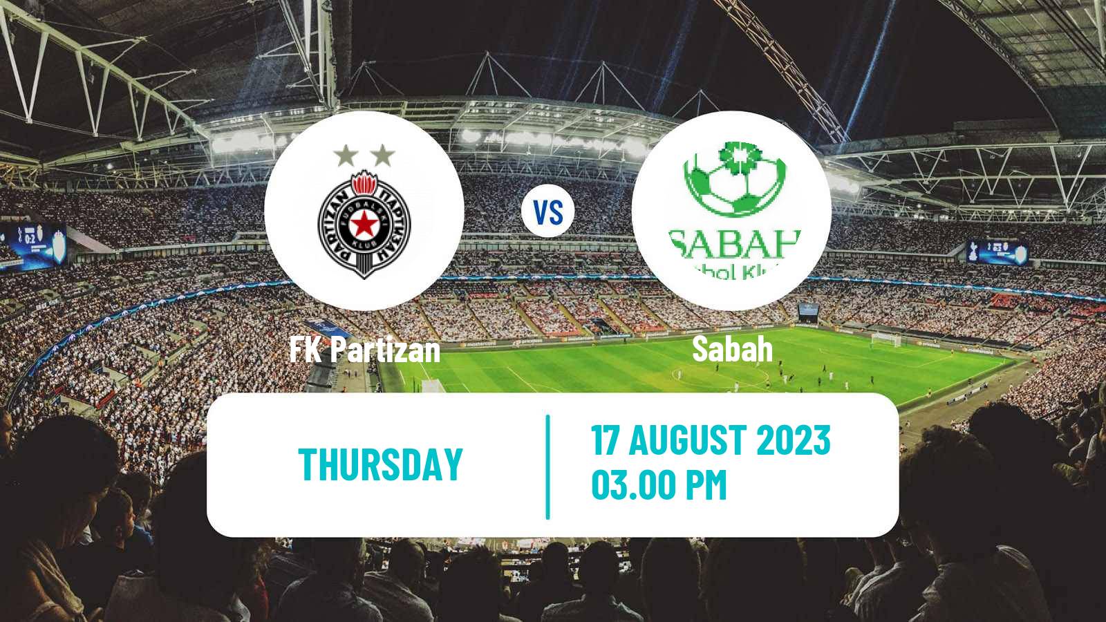 Soccer UEFA Europa Conference League Partizan - Sabah