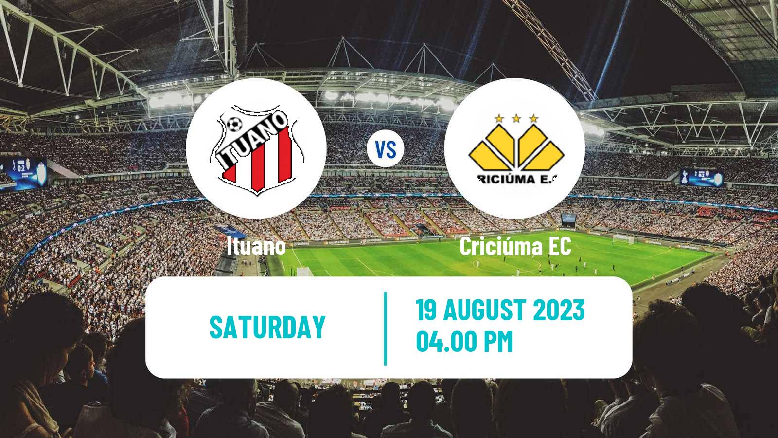 Soccer Brazilian Serie B Ituano - Criciúma