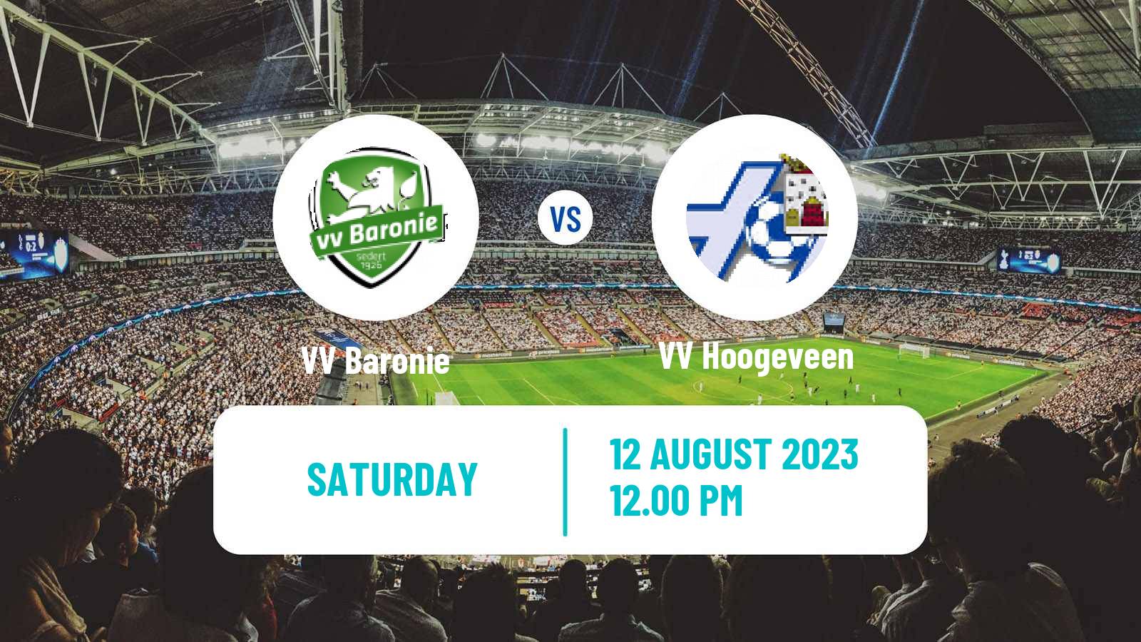 Soccer Dutch KNVB Beker Baronie - Hoogeveen