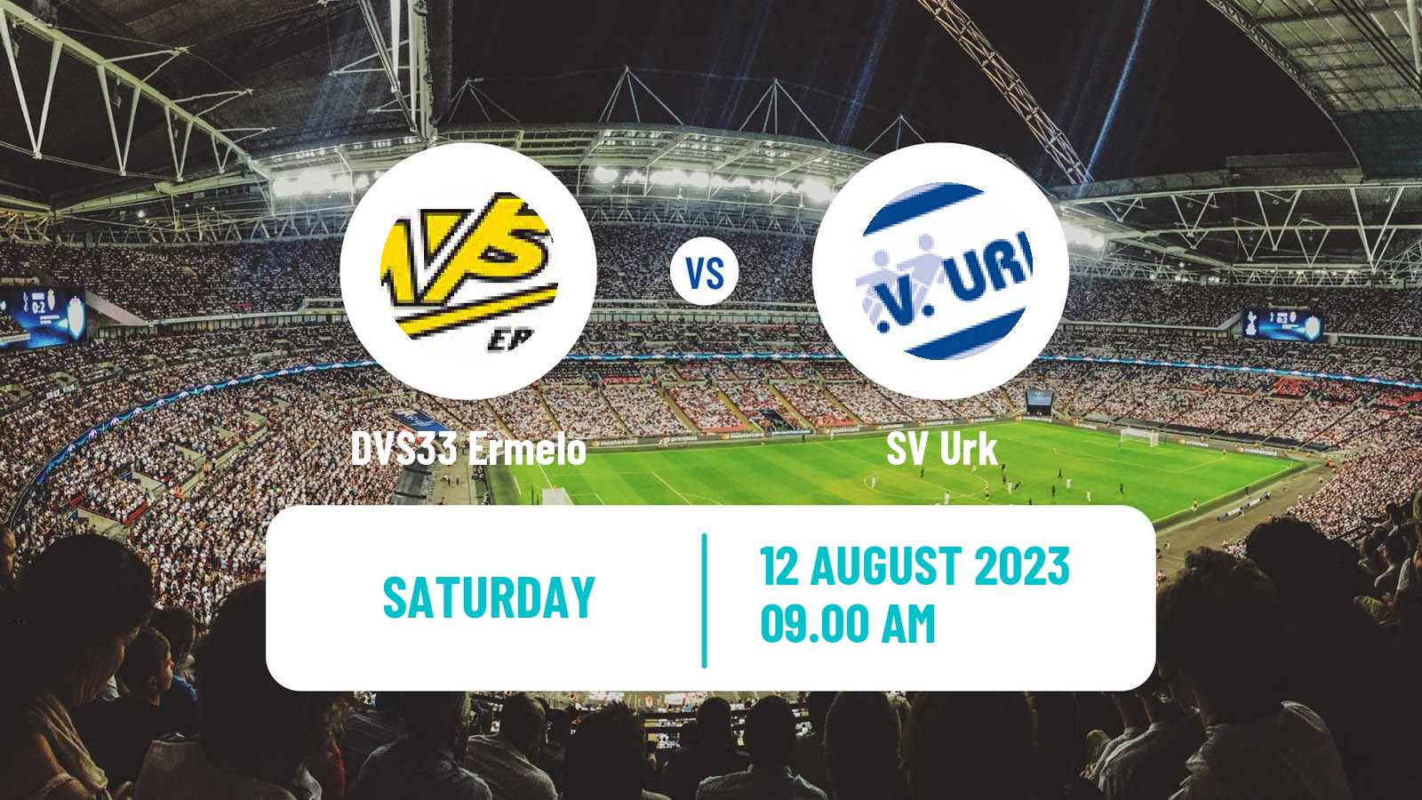Soccer Dutch KNVB Beker DVS33 Ermelo - Urk