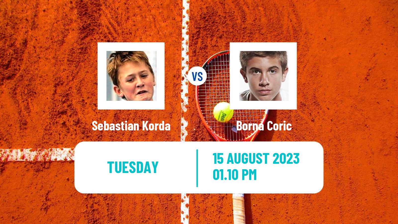 Tennis ATP Cincinnati Sebastian Korda - Borna Coric