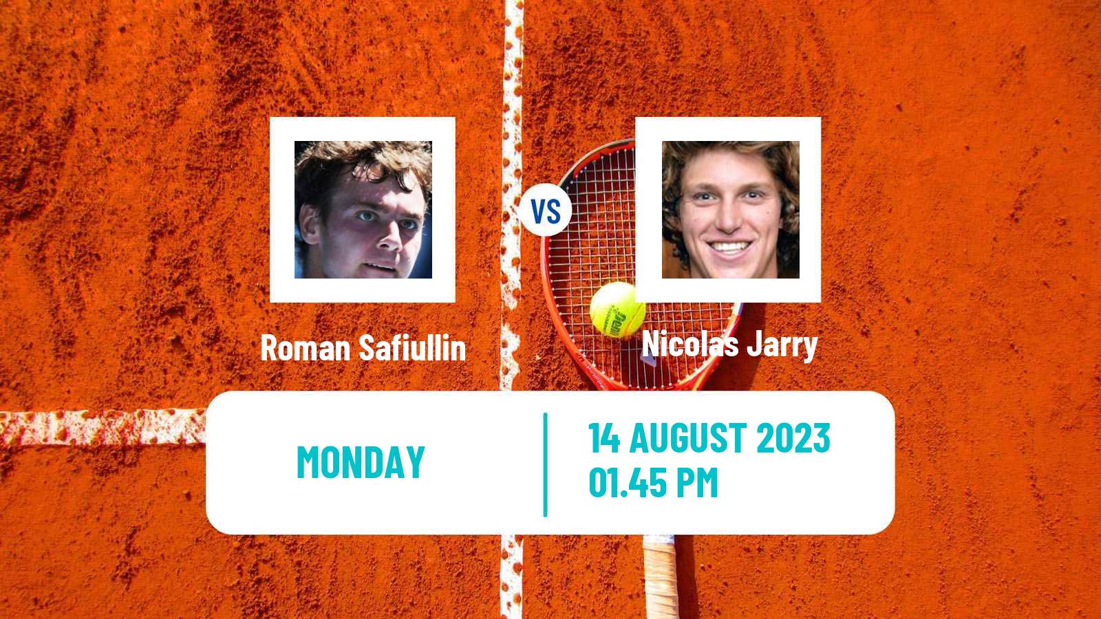 Tennis ATP Cincinnati Roman Safiullin - Nicolas Jarry