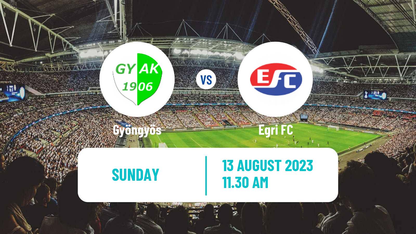 Soccer Hungarian NB III Northeast Gyöngyös - Egri