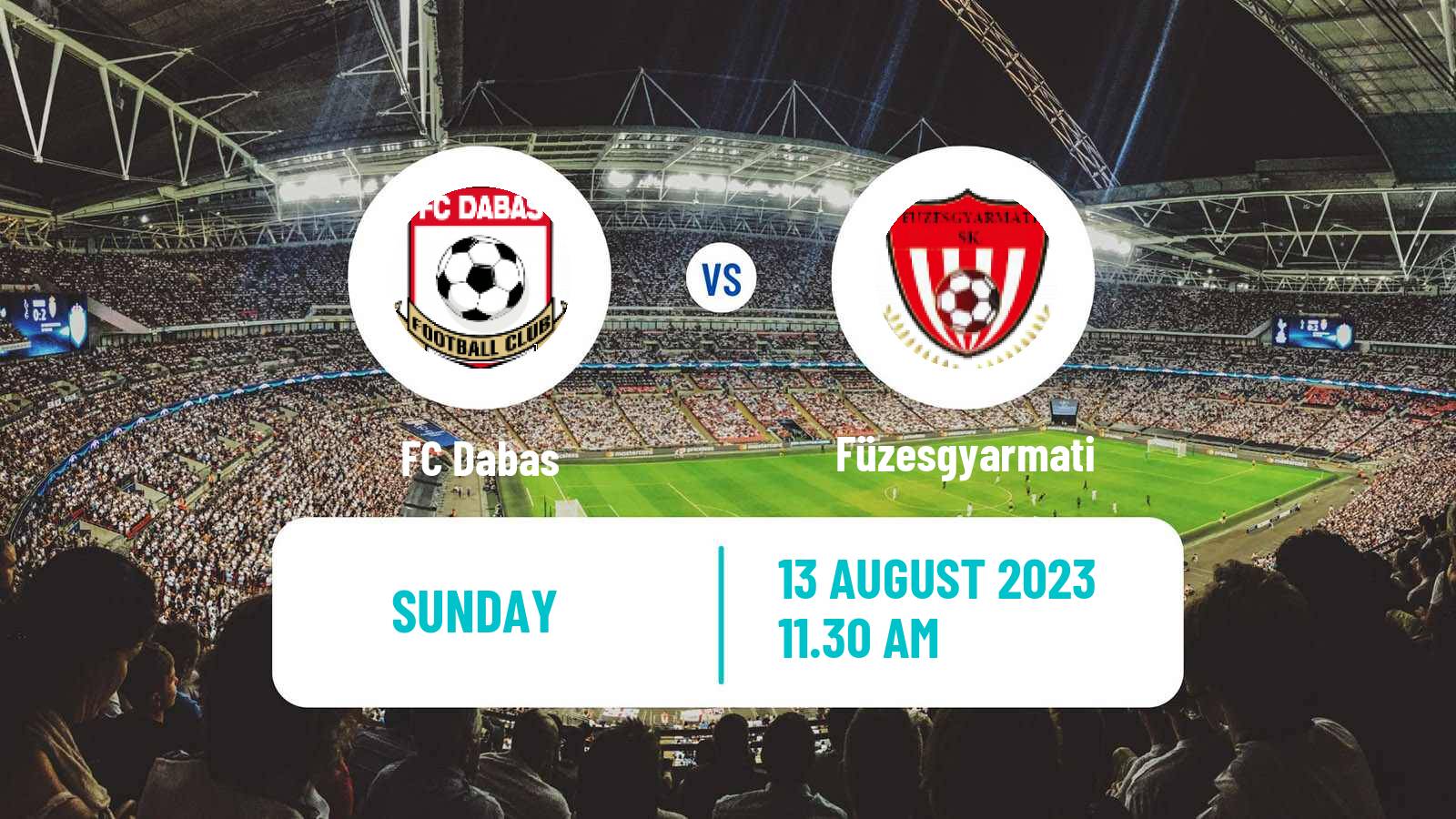 Soccer Hungarian NB III Southeast Dabas - Füzesgyarmati
