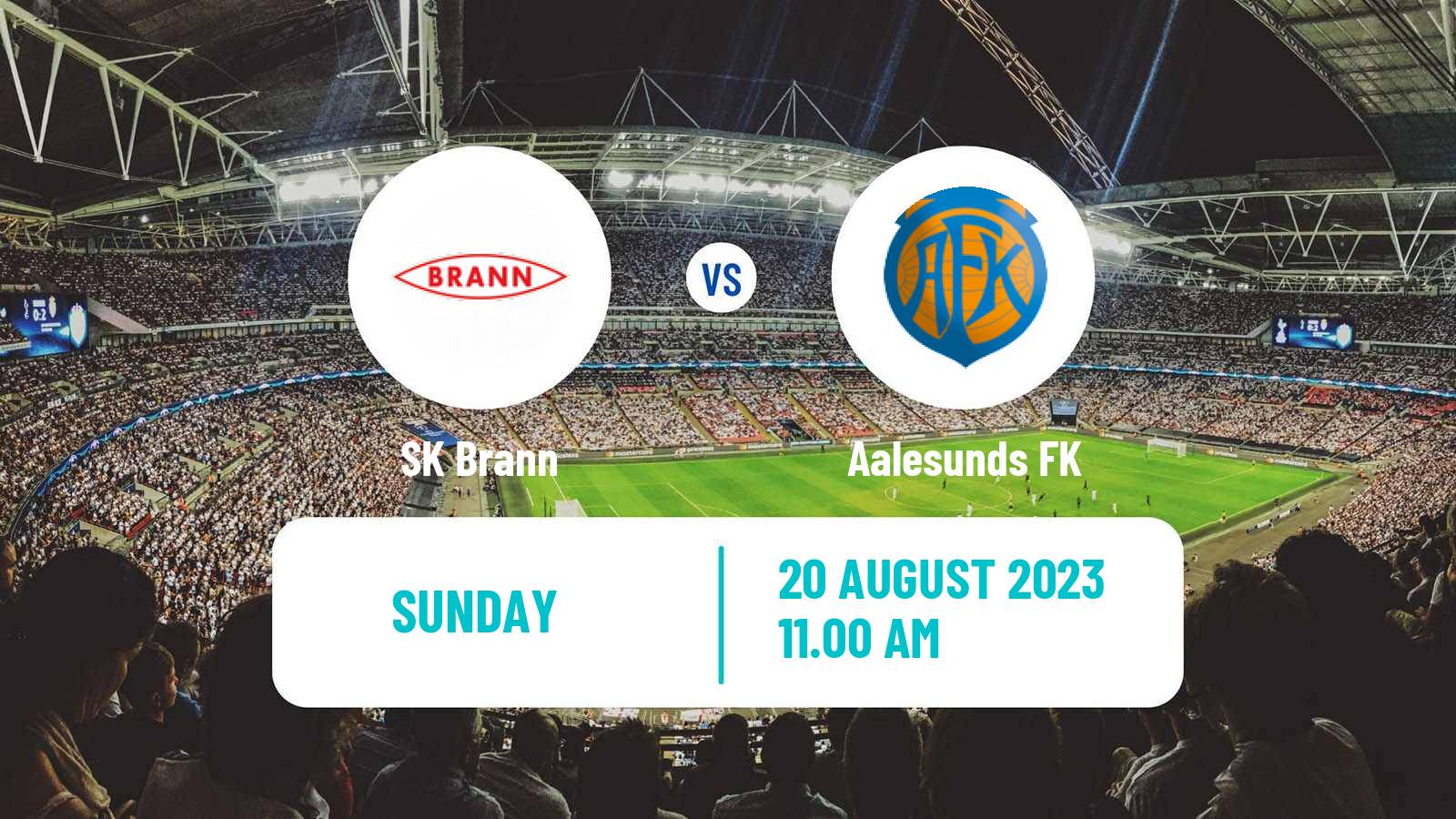 Soccer Norwegian Eliteserien Brann - Aalesunds