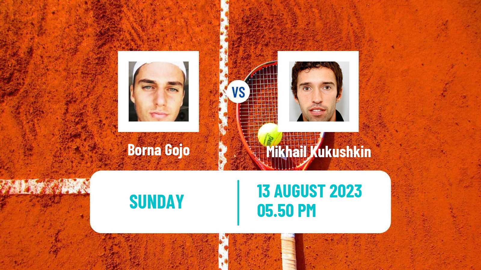 Tennis Stanford Challenger Men Borna Gojo - Mikhail Kukushkin