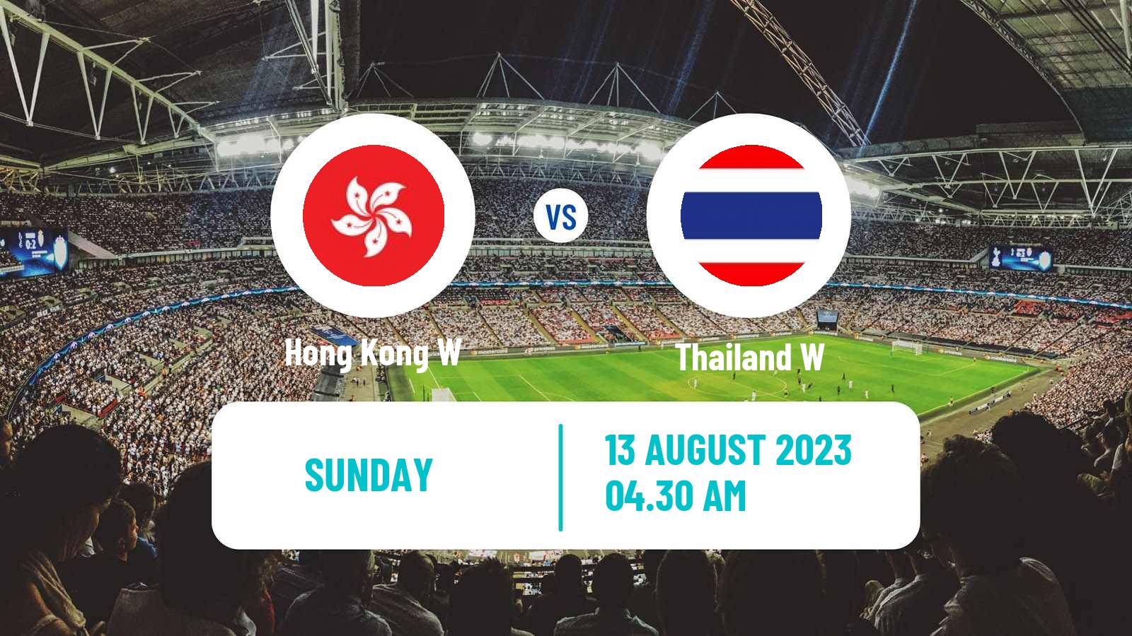Soccer Friendly International Women Hong Kong W - Thailand W