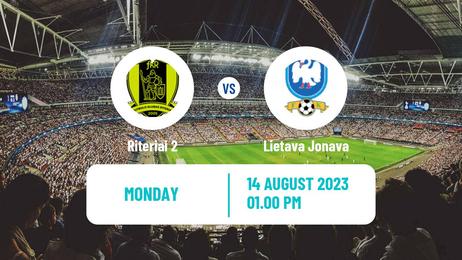 Soccer Lithuanian Division 2 Riteriai 2 - Jonava
