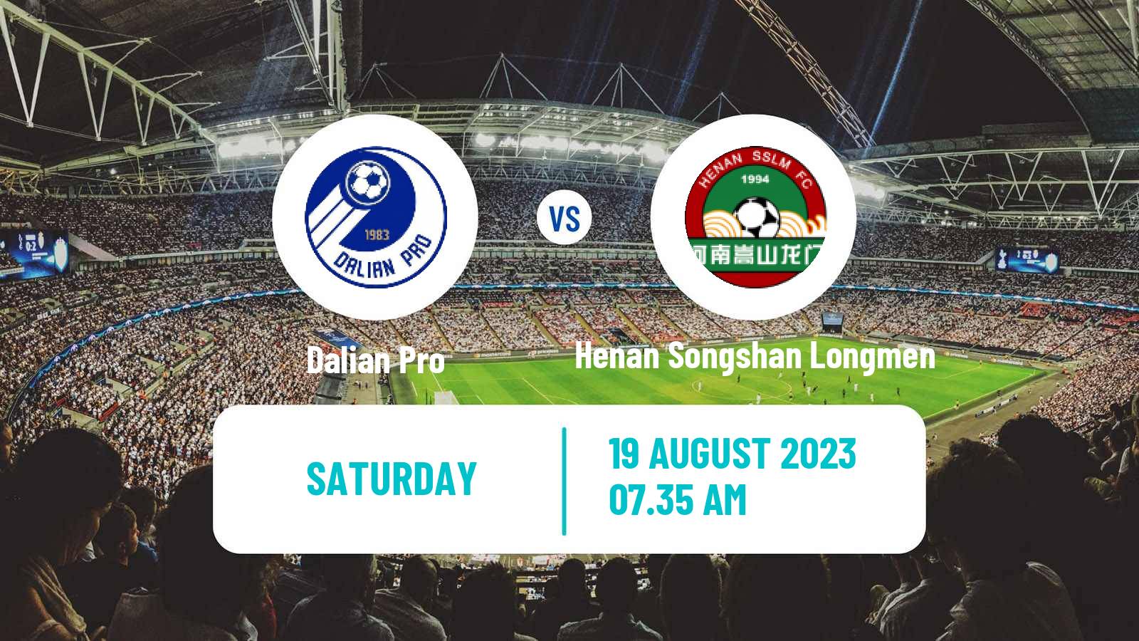 Soccer Chinese Super League Dalian Pro - Henan Songshan Longmen