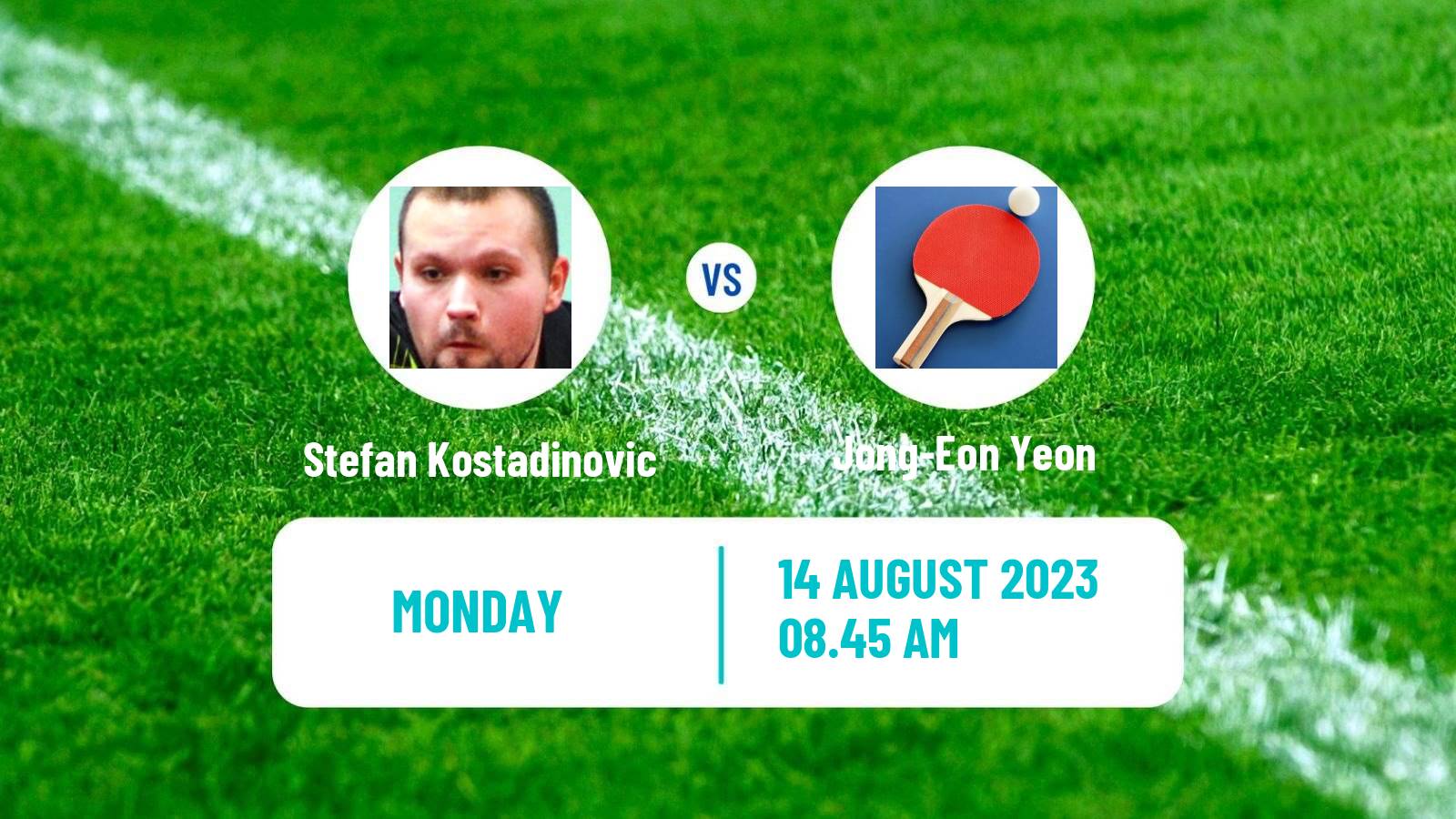 Table tennis Tt Star Series Men Stefan Kostadinovic - Jong-Eon Yeon