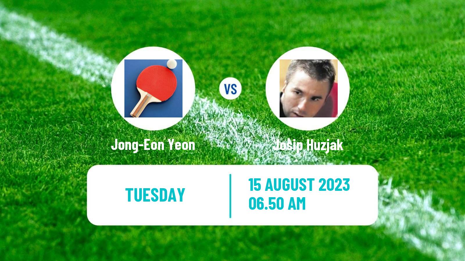 Table tennis Tt Star Series Men Jong-Eon Yeon - Josip Huzjak