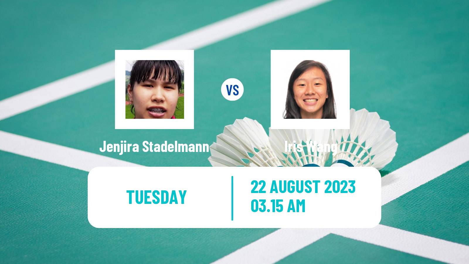 Badminton BWF World Championships Women Jenjira Stadelmann - Iris Wang