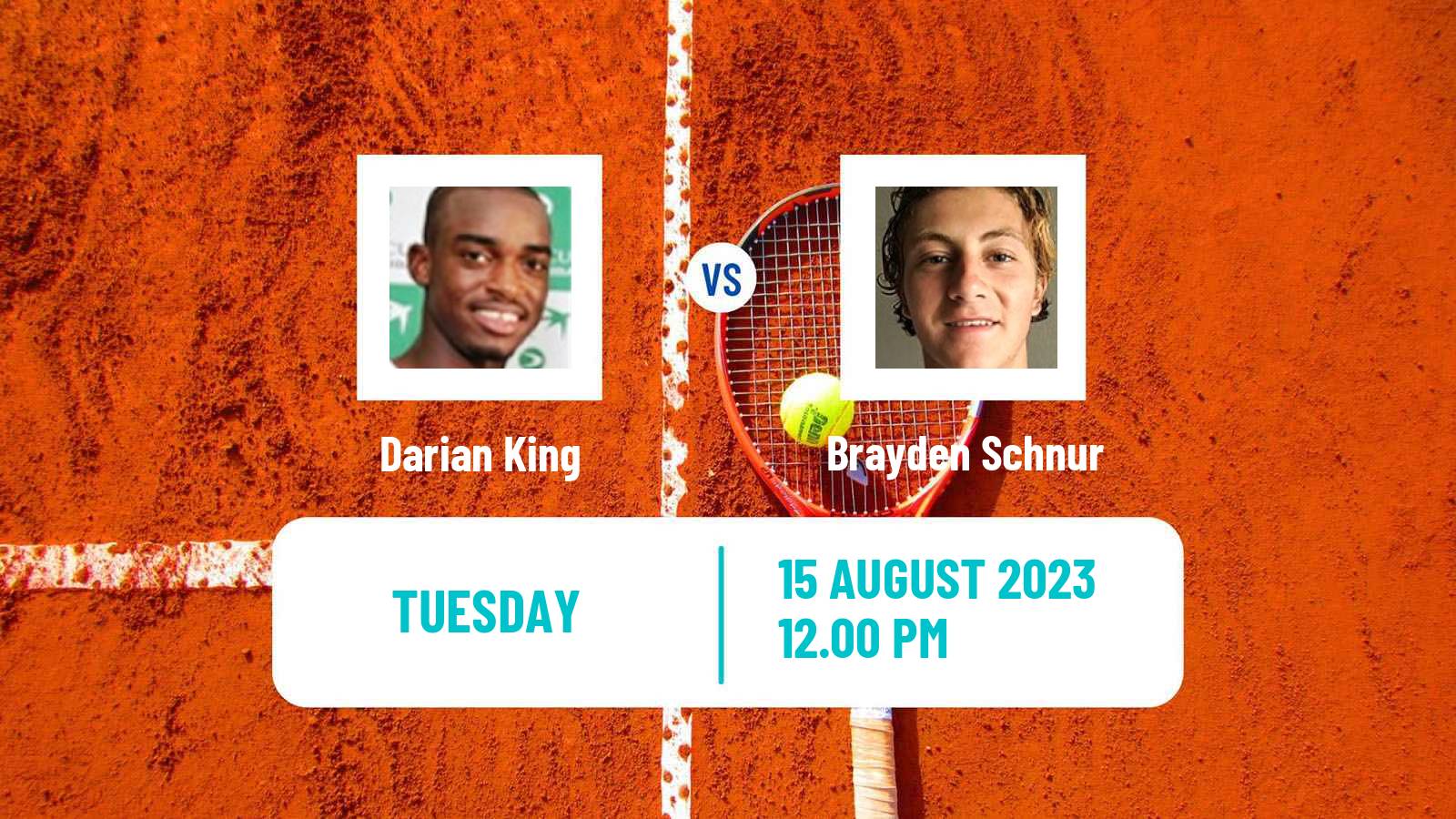 Tennis Winnipeg Challenger Men Darian King - Brayden Schnur