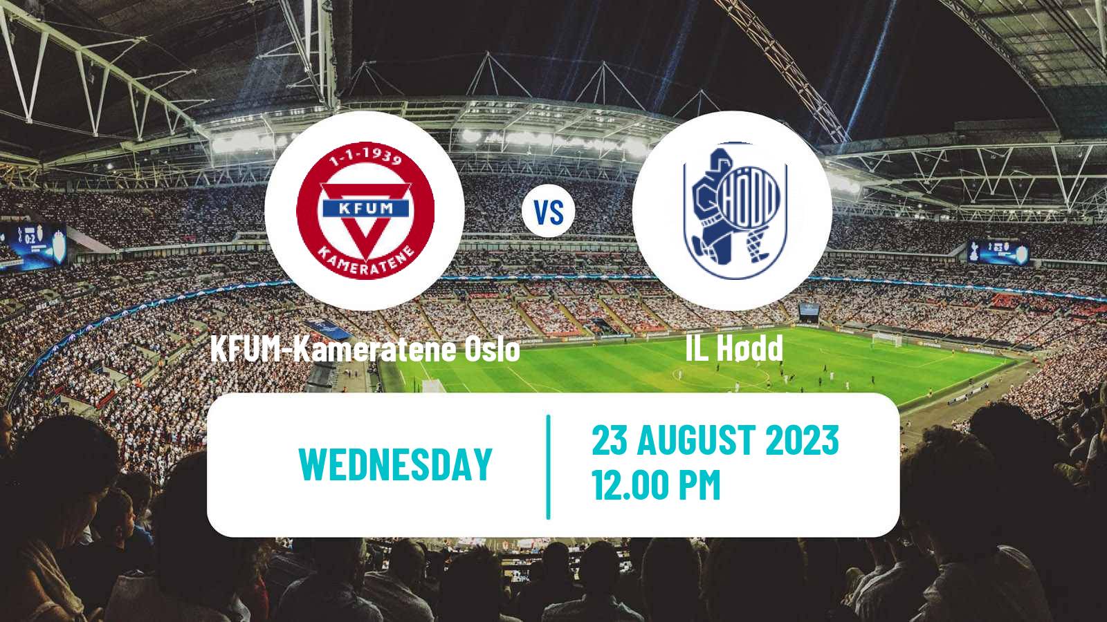 Soccer Norwegian Adeccoligaen KFUM-Kameratene Oslo - Hødd
