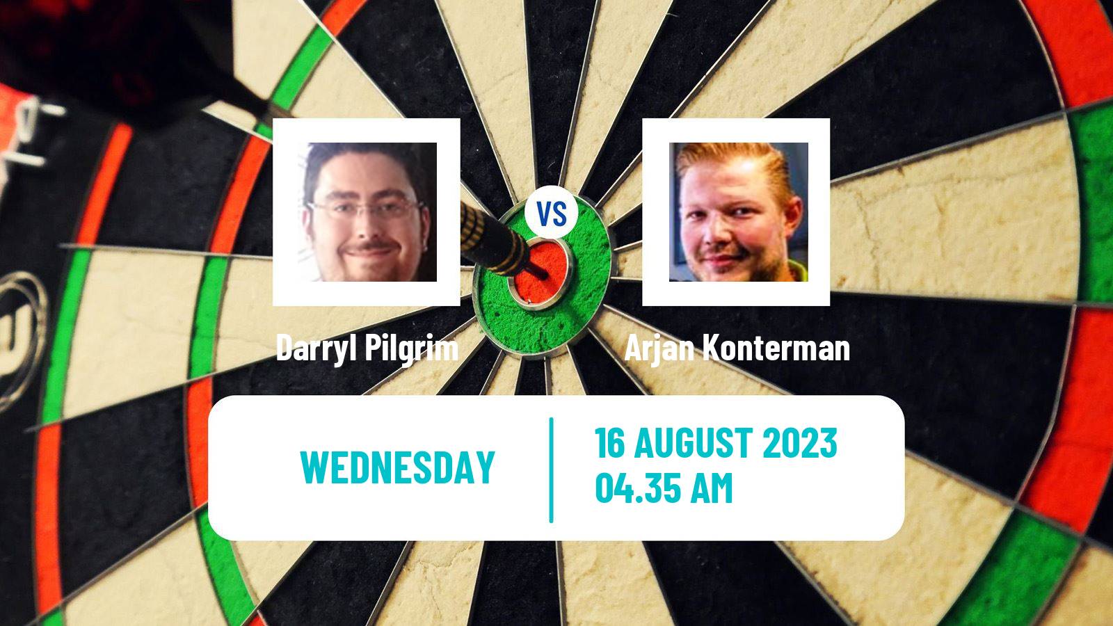 Darts Modus Super Series Darryl Pilgrim - Arjan Konterman