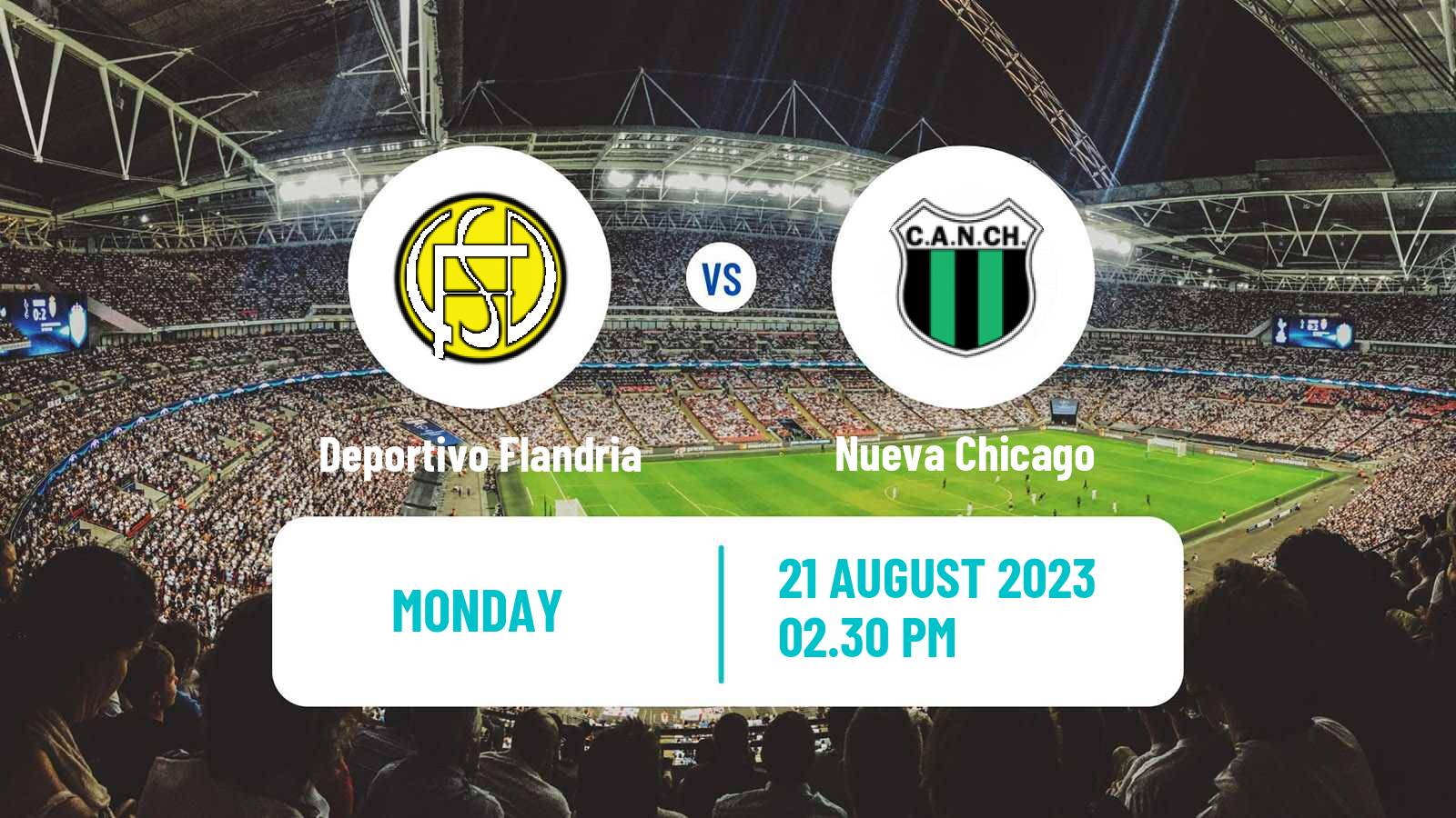 Soccer Argentinian Primera Nacional Deportivo Flandria - Nueva Chicago